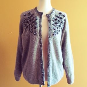 Sold Vintage sequin Cardigan Sz XL